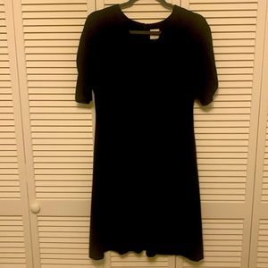 CAbi Minimalist Dress Black -Medium #3827, never worn, in soft poly blend